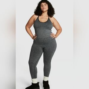 PINK Active Victoria's Secret Seamless Grey Jumpsuit XL